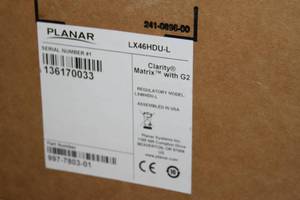lot 80 image: Planar 46 LX46HDU Full HD LED-LCD Display  Video Wall Monitor