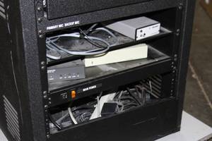 lot 86 image: Middle Atlantic Equipment Rack with Rack Drawer and Miscellaneous Pro Audio & Video Equipment & Items