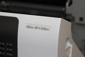 lot 114 image: Ricoh Aficio SP C430DN Work Group Color Laser Printer
