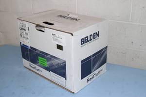 lot 128 image: New - 1,000 Spool  Reel of Belden Cat6 4-Pair 23 AWG - Pro Audio Video Data Cable - Model 2413F