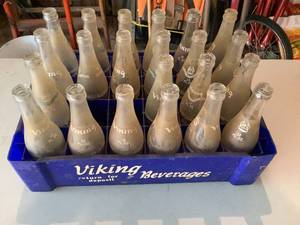 Vintage Viking Glass Bottles