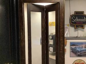 Vintage Wooden Phone Booth