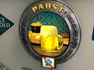 Vintage Pabst Blue Ribbon Sign