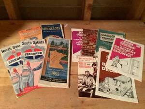 Vintage Maps and Instructional Pamphlet