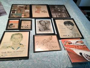 Framed Vintage Ads