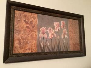 Framed Floral Painting