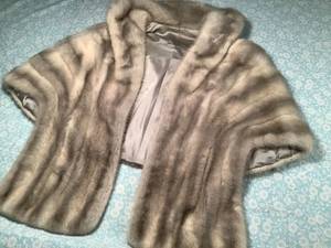 Womens Fur Shawl