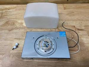 lot 113 image: PROGRESS LIGHTING Ace LED Collection 1-Light Polished Chrome Etched Glass Modern LED Bath Vanity Light