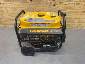 lot 72 image: FIRMAN P03608 - Performance Series 3650 Watt Electric Start Portable Generator (2.3 hours)