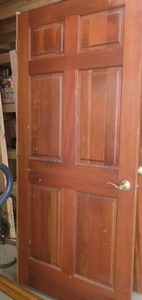 SOLID WOOD DOOR WITH FRAME.