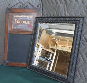 MIRROR  METAL CHALK HANGING