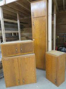 4 MISC KITCHEN CUPBOARDS