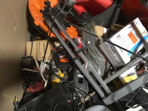 Mix Lot of assorted tools, garage tools, construction work- Customer Returns - Review all pictures