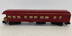 American Flyer Lines Post War Grand Canyon 964 Lighted Rail Car