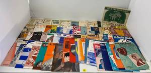 Large Group Of Vintage Sheet Music