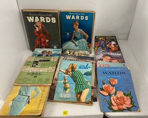 Group Of Vintage Sears And Wards Catalogs