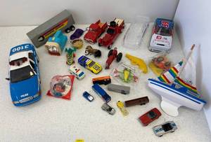 Misc. Vintage Toys Including Stomper Semi Trailor