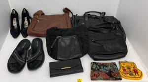 Group Of Misc. Handbags, Shoes And More