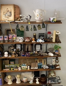 Five Shelves Full Of Misc. Household Items