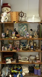 Five Shelves Full Of Misc. Household Items