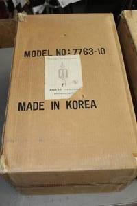 lot 920 image: International Lighting Three Light Solid Brass Lantern (in original box)
