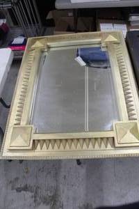 lot 980 image: Decorative Frame Wall Mirror