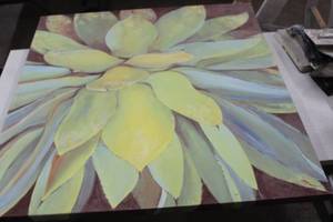 lot 1047 image: Floral Canvas Wall Art