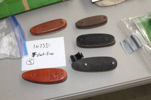 lot 1073D image: Lot of (5) Gun Stock Ends