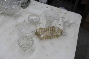 lot 1104 image: Lot of (9) Glasswares