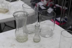 lot 1105 image: Lot of (4) Glass Vases