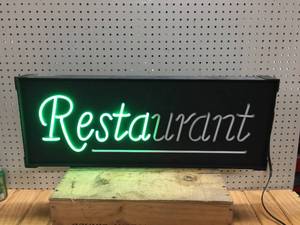 lot 80 image: Neon Restaurant Sign