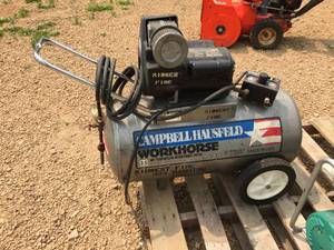 lot 14 image: Campbell Hausfeld Workhorse Air Compressor