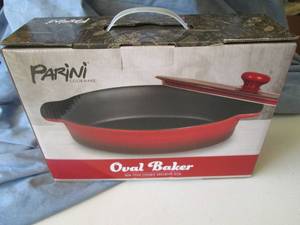 Parini oval baker non stick enamel ...