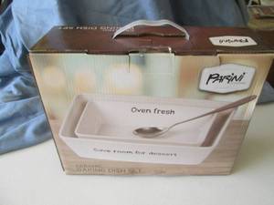 Parini ceramic baking dish set (new...