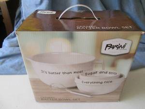 Parini ceramic batter bowl set (new...