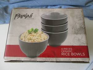 Parini 4pc ceramic rice bowls (new ...