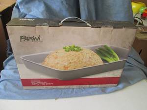 Parini ceramic rectangular serving ...