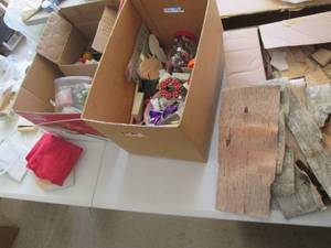 Arts and crafts lot, includes birch...