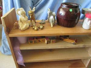 4 tier wood shelf 3228, figurin...