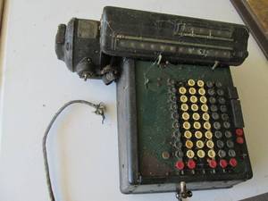Antique Monroe calculating machine,...