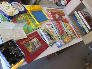 Vintage board games and activity bo...