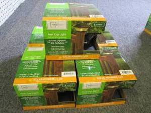 lot 12 image: 5 new mainstays solar powered LED p...