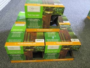 lot 14 image: 5 new mainstays solar powered LED p...