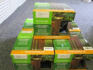 lot 17 image: 5 new mainstays solar powered LED p...