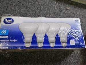 lot 42 image: great value 65 watt reflector 4 br3...