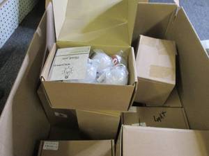 lot 59 image: box of 12 led mirror lights all new...