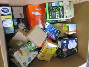 lot 60 image: box of lights and light products pl...