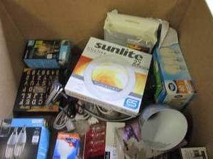 lot 65 image: box of lights and light products pl...