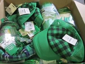 lot 72 image: box of new st patricks day items ...