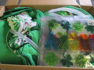 lot 73 image: box of new st patricks day items ...